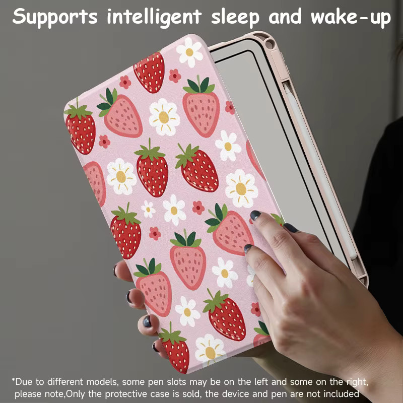 OLAIKE Drehbare Schutzhülle mit 720 Grad Rotation für iPad 7/8/9, iPad Air 4/5/11, iPad Pro 11, iPad 10/11 und iPad mini 6/7 aus Acryl in Pink und Multicolour - Bild 2
