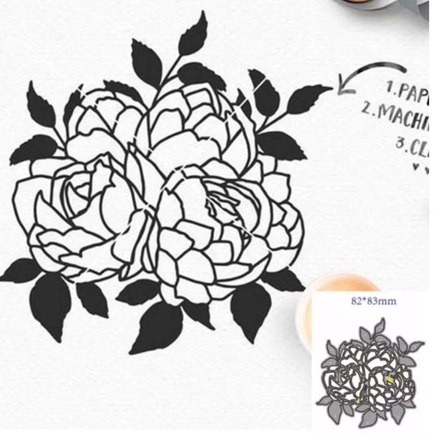 Metall-Schneideformen für Blumen zur DIY-Dekoration von Scrapbooking-Alben, Papierkarten und Bastelarbeiten - Bild 6