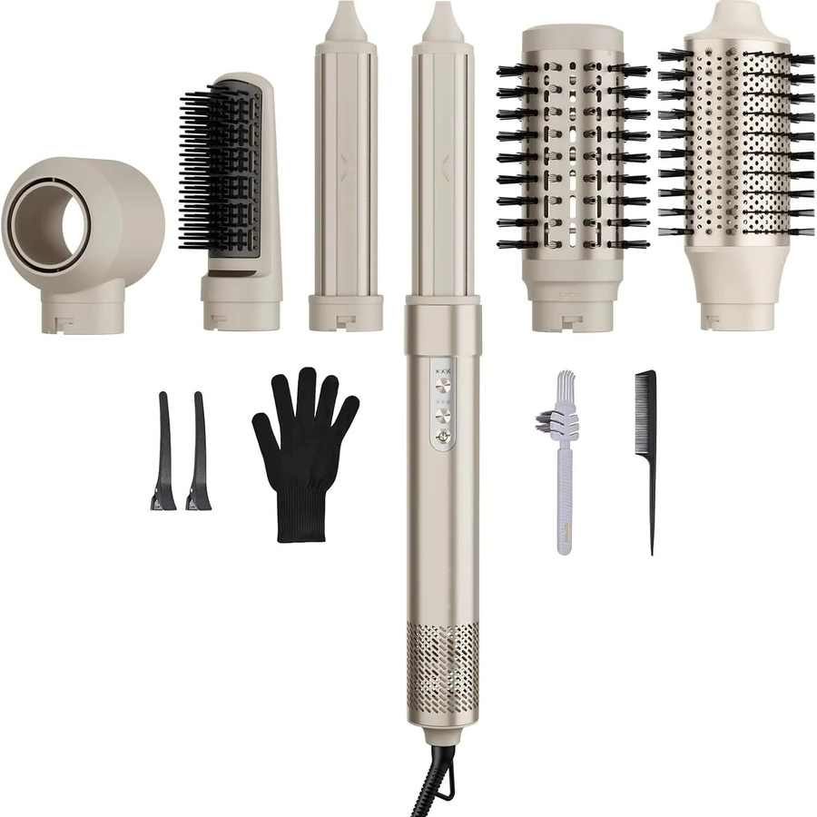 MCURO 6-in-1 Multi-Haar-Styler Heißluftbürste mit negativen Ionen - Bild 5