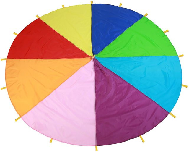 TOMTOP JMS Regenbogen Fallschirm Outdoor Spielzeug Mehrfarbig - Bild 1