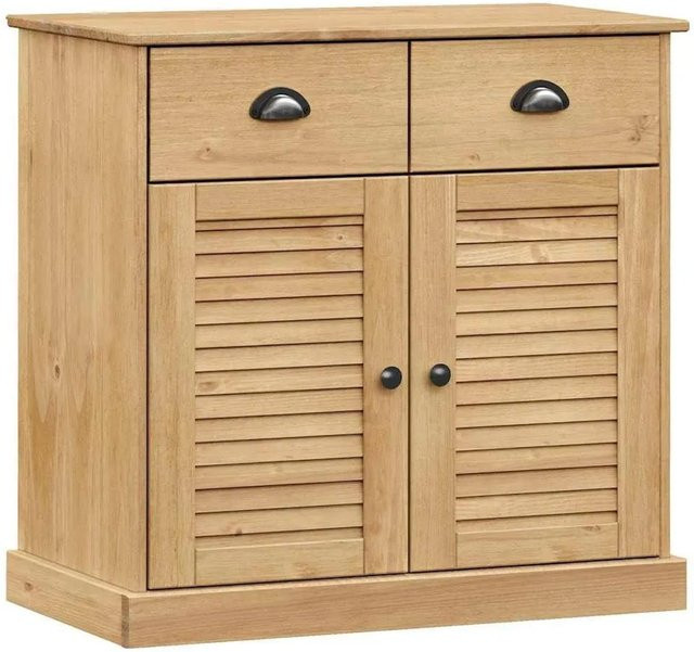 vidaXL Sideboard VIGO aus Massivholz Kiefer mit Schubladen, Braun, B/T/H: 78 x 40 x 75 cm - Bild 1