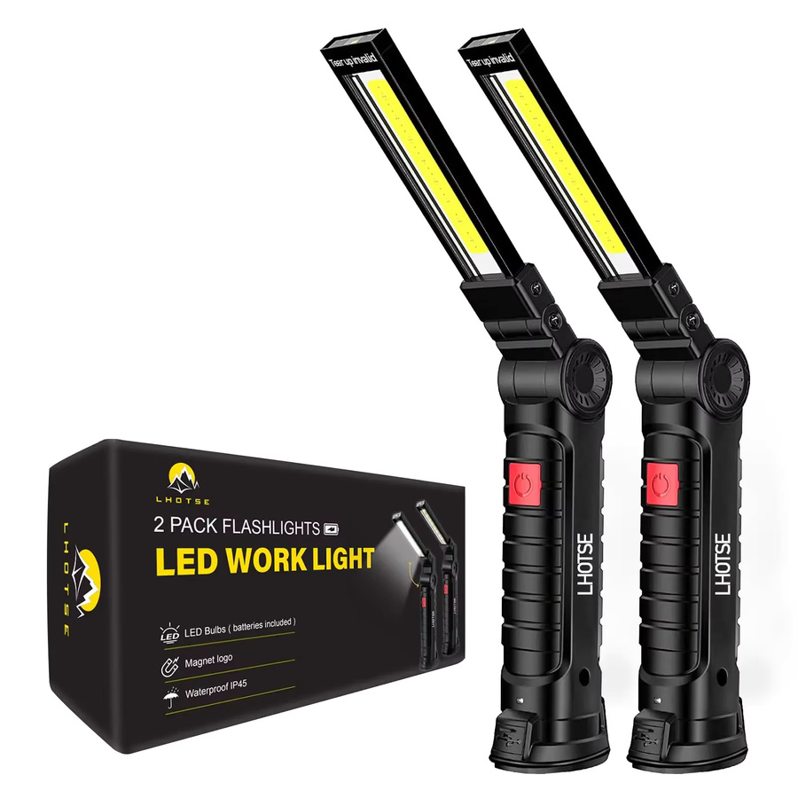 Heinast LED-Arbeitsleuchte mit Magnetfuß und USB-Ladefunktion, Schwarz - Bild 5