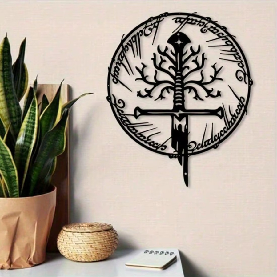 CIFBUY Der Herr der Ringe Schwert Wandkunst aus Metall im Vintage Fantasy Design - Bild 3