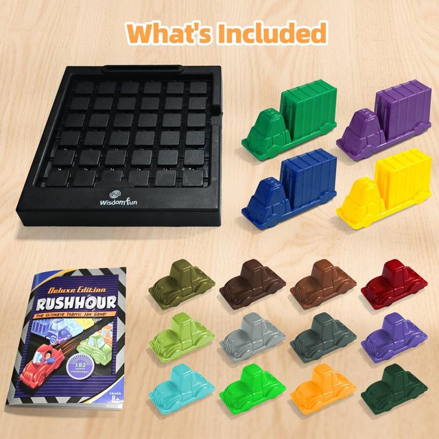 Fashnics Rush Hour Auto, Logisches Denken, Desktop-Spiel, Kinderpuzzle, black - Bild 1