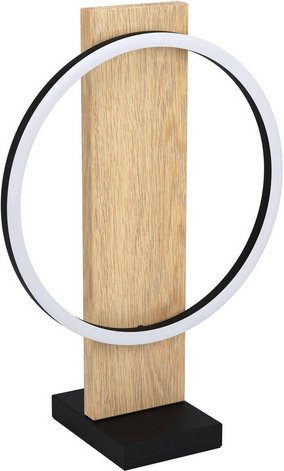 Eglo Tischleuchte BOYAL aus Stahl und Holz in Braun mit LED-Leuchtmittel - Bild 1