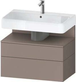 Duravit Waschtischunterschrank Qatego Wandhängend Grau Matt B/T/H: 79 x 47 x 59 cm - Bild 1