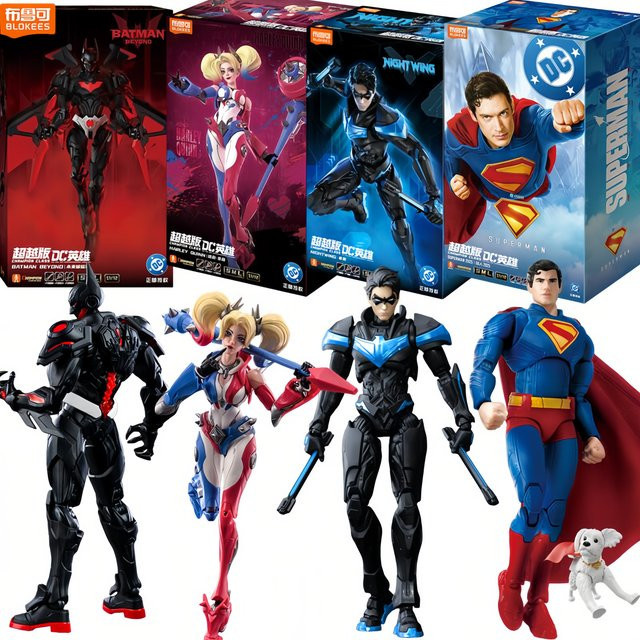 Blokees DC Actionfiguren-Set, Maßstab 1:12, mit beweglichen Gelenken - Bild 1