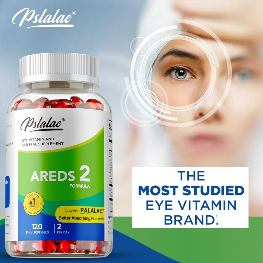 Pslalae AREDS 2 Formel Augenvitamine mit Lutein, Unisex - Bild 6