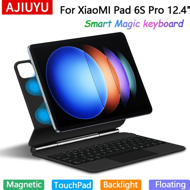 Xiaomi Magische Tastatur Folio für Xiaomi Pad 6S Pro 12,4 Zoll in Schwarz mit English Layout - Bild 1