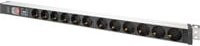 Digitus PDU Steckdosenleiste mit Aluminiumprofil, 12-fach, Schwarz/Silber - Bild 1
