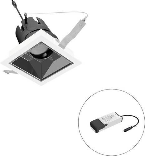 EVN LED-Deckenstrahler F04R11SM0640L38P quadratisch in Schwarz oder Weiß - Bild 1