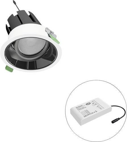EVN LED-Deckenstrahler F04R09SM3830L15D in Weiß, rund und verstellbar - Bild 1