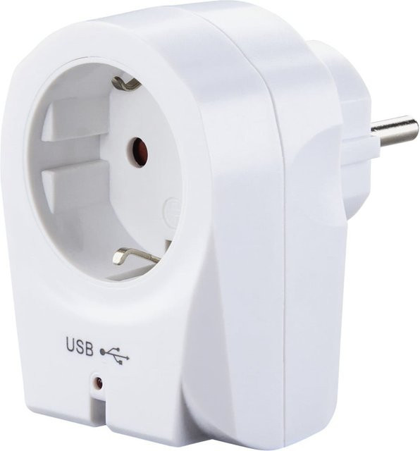 Hama USB-Steckdosenadapter mit 2 USB-A Ausgängen, 2,1 A, Weiß - Bild 1