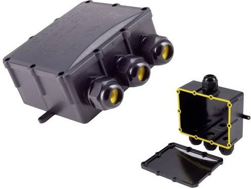BKL Electronic Kabelverbinder Schwarz L: 15,5 cm, B: 15,3 cm, H: 6,1 cm - Bild 1