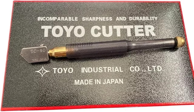 Pabott Japanischer TC-90 Rollen-Glasschneider für Keramikfliesen mit ergonomischem Griff, Schneidrad aus Legierung, 3–12 mm - Bild 1