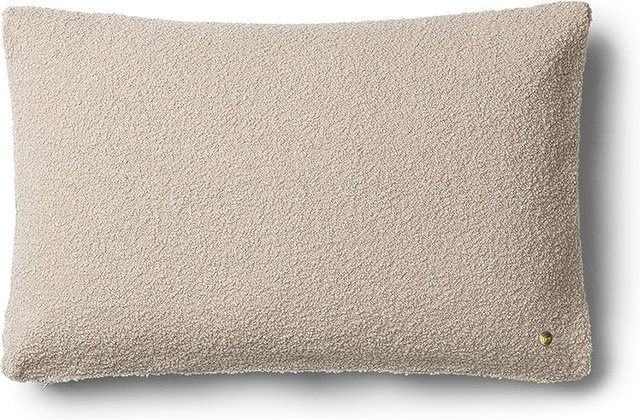 Ferm Living Kissenhülle Clean Wool Bouclé in Beige, rechteckig - Bild 1