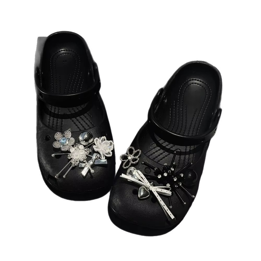 SMATLELF Schuh-Charms, Blumen-Röhrenperlen, Schleifenschnallen - Bild 4
