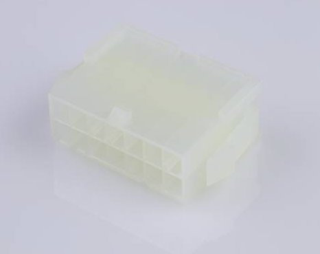 Molex Buchsengehäuse-Kabel in Beige und Transparent mit 14 Polen und einem Rastermaß von 4,2 mm - Bild 1