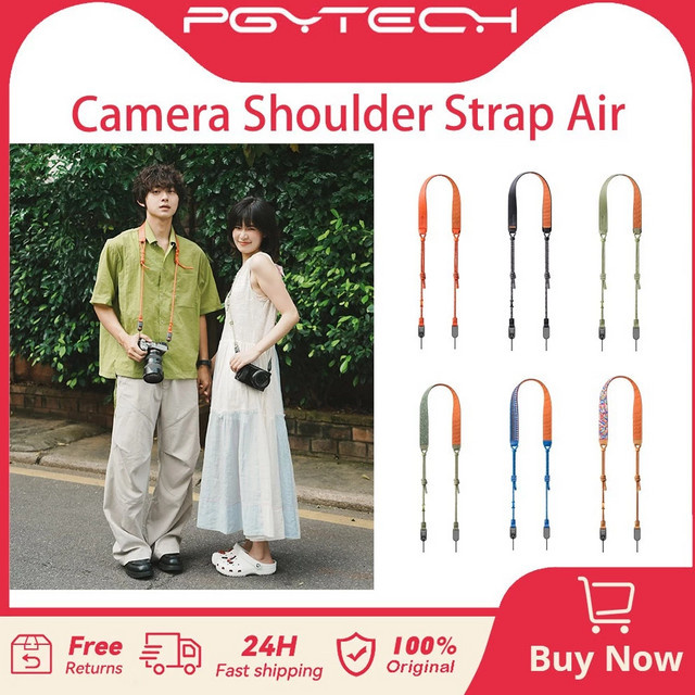 PGYTECH Kamera-Schultergurt Air Basic Version in Green/Multicolour mit Riemenadaptern für CSC-Kameras, Länge: 950–1400 mm - Bild 1