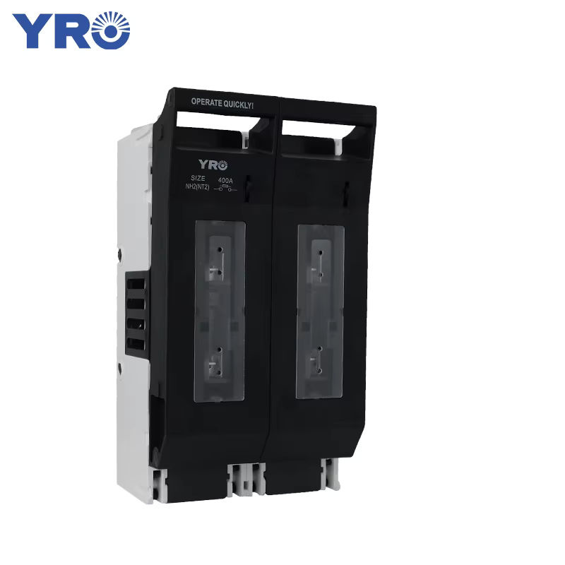 YRO Batterie-Sicherungstrennschalter 2P 400A DC1000V Solar PV Messertyp Sicherungshalter NH00 Schwarz - Bild 6