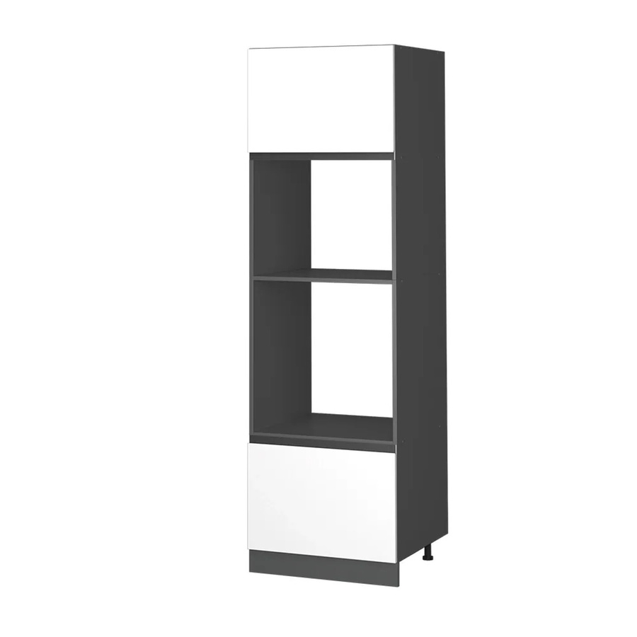 Vicco Mikrowellenschrank R-Line J-Shape Küchenschrank in Anthrazit und Weiß, B/T/H: 60 x 57,2 x 207 cm - Bild 2