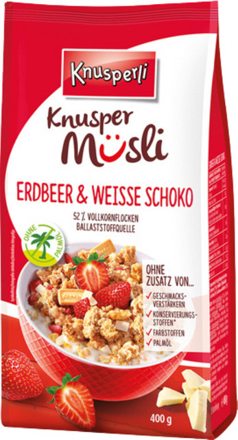 FELIX Knusper Müsli Erdbeer & Weisse Schoko 400 g - Bild 1