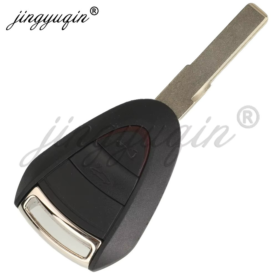 jingyuqin Fernbedienungs-Autoschlüsselgehäuse für Porsche Cayman Boxster GT S 2S 4S Turbo 911 987 996 997 Carrera Targa in Schwarz - Bild 2