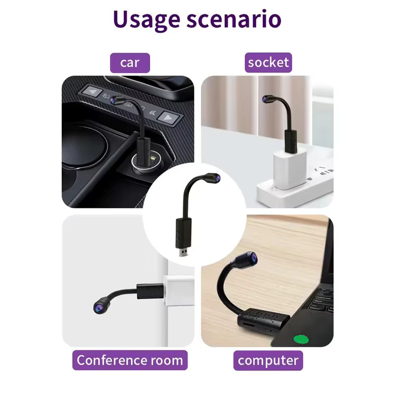 BMAD 4K USB WLAN Überwachungskamera mit flexiblem Objektiv und Bewegungserkennung in Schwarz - Bild 5