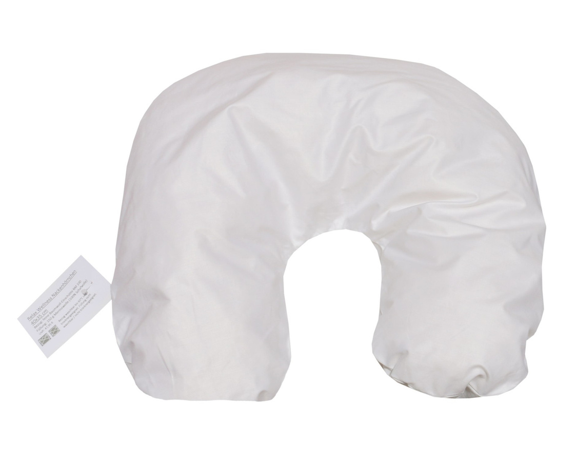 Betten Hofmann Relax Wellness Nackenhörnchen aus Merinowolle und Baumwolle, Weiß, Höhe: 35 cm - Bild 1