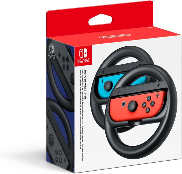 Nintendo Switch Joy-Con Lenkrad-Paar in Schwarz für Racing-Spiele - Bild 1