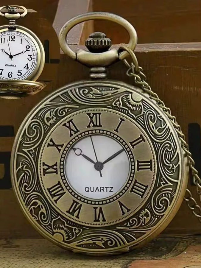 Weyena Taschenuhr Quarz, Bronze, Unisex - Bild 5