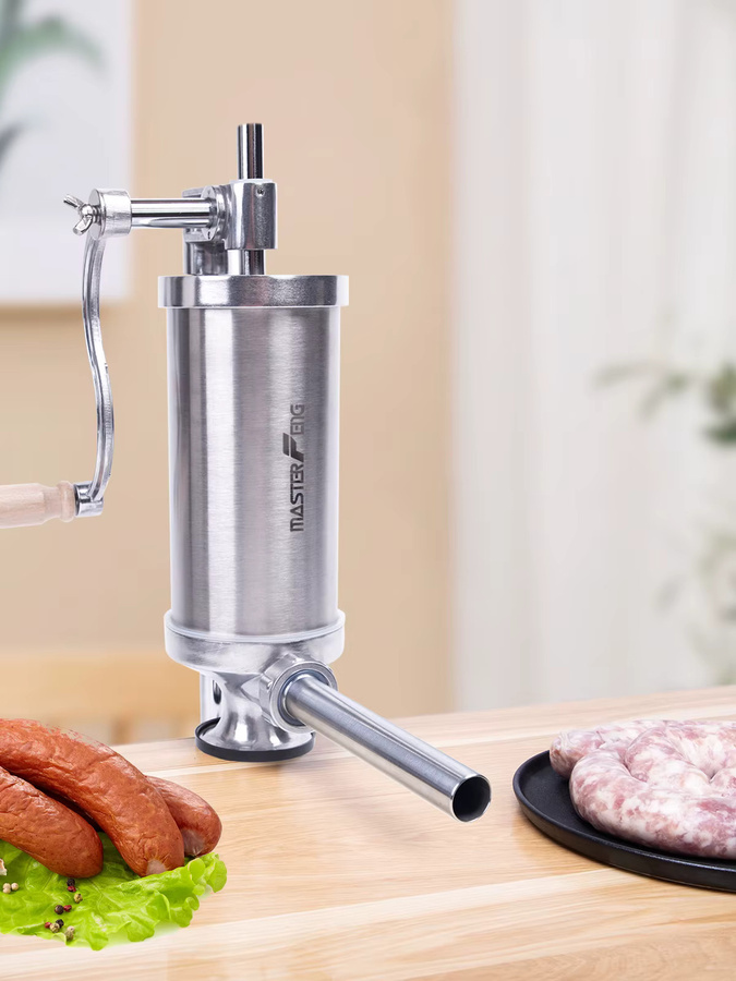 MASTER FENG Vertikale manuelle Wurstfüllmaschine in Silber - Bild 2