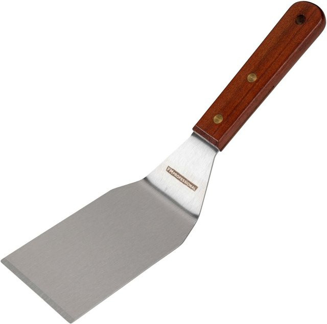 FMprofessional Pizzaheber aus Edelstahl und Holz, Silber, Länge: 30 cm, Breite: 7 cm - Bild 1