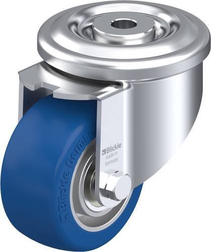 Blickle LKR-ALBS 82K Lenkrolle in Blau und Silber mit 80mm Rad-Durchmesser und 230kg Tragfähigkeit - Bild 1