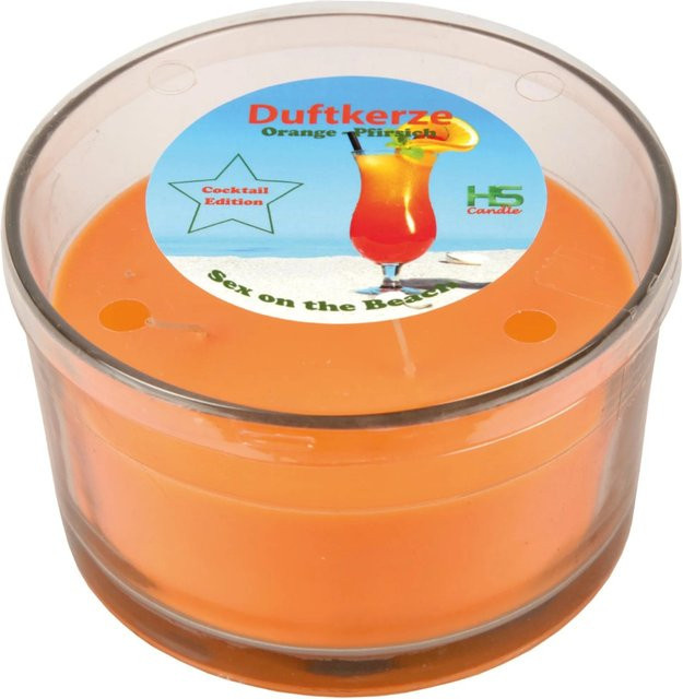 HS Candle Duftkerze Cocktail Edition Sex On The Beach Fruity Gourmand Fresh in Glas, B/T/H: 13,0 x 13,0 x 7,0 cm - Bild 1