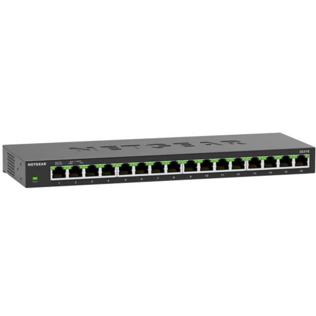 Netgear Switch GS316-300EUS Ethernet/LAN in Schwarz - Bild 1