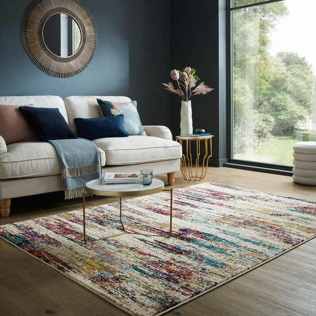 Bunter Teppich Farbstrich von Kadima Design in modernem Abstract-Design, B/B: 200 x 290 cm - Bild 1