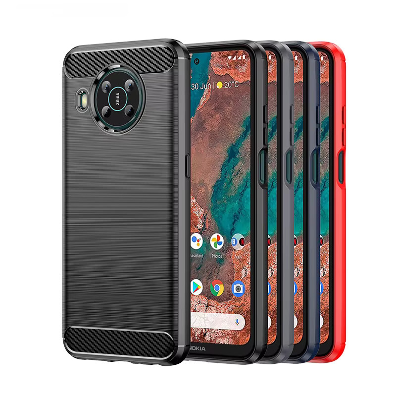 Stoßfeste Silikon-Handyhülle für Nokia X10, X20, XR20 und X100 in Blau - Bild 2
