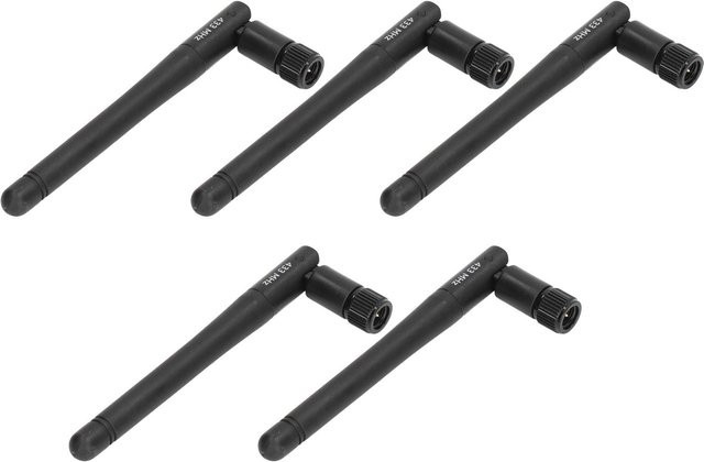 5 Stück TOMTOP JMS Faltantennen Hochgewinn Omnidirektionale Antennen für 433MHz Drahtlose Übertragungssysteme in Schwarz mit USB-C Anschluss - Bild 1