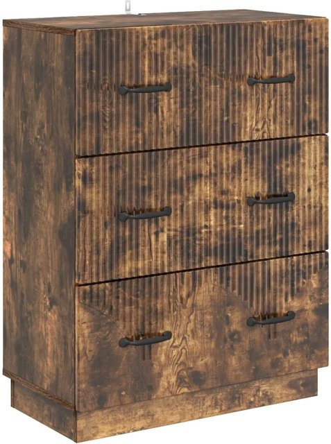 vidaXL Schubladenschrank Geräucherte Eiche Modern Braun B: 66 cm, T: 34,5 cm, H: 87 cm - Bild 1
