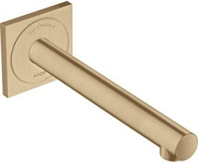 Hansgrohe Axor Uno UP Elektronischer Waschtischmischer mit Sensor, Wandmontage, Ausladung: 22,1 cm, Farbe: Brushed Bronze - Bild 1