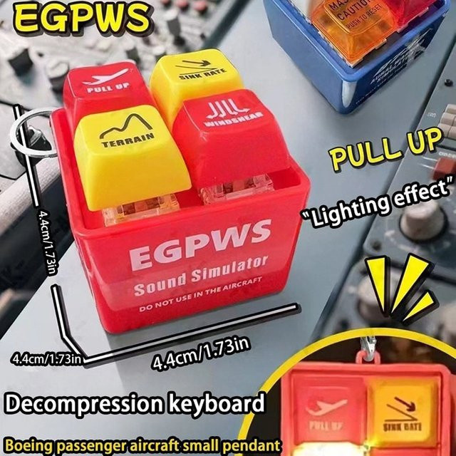 XMSJ Pilot Schlüsselbund, Sound Simulator, mit Licht und Relief - Bild 1