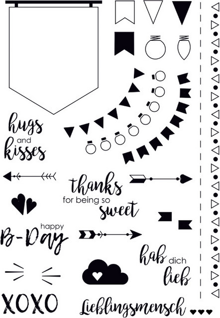 VBS Silikonstempel Hugs and kisses - Bild 1