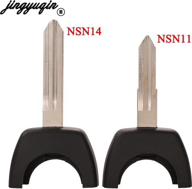 Jingyuqin Smart Car Key Fernbedienung und Schlüsselanhänger für Nissan Almera Primera Micra X-Trail Navara Terrano II Vanette in Schwarz - Bild 1
