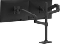 Ergotron LX Dual Monitor Arm Monitorhalterung Schwarz für 2 Bildschirme bis 40 Zoll VESA 100x100 - Bild 1