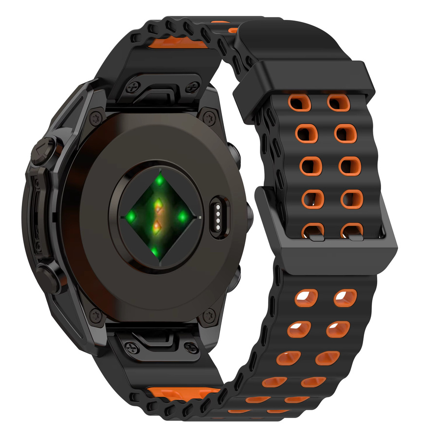 Garmin Uhrenarmband Silikon, 22mm 26mm, Schwarz - Bild 4