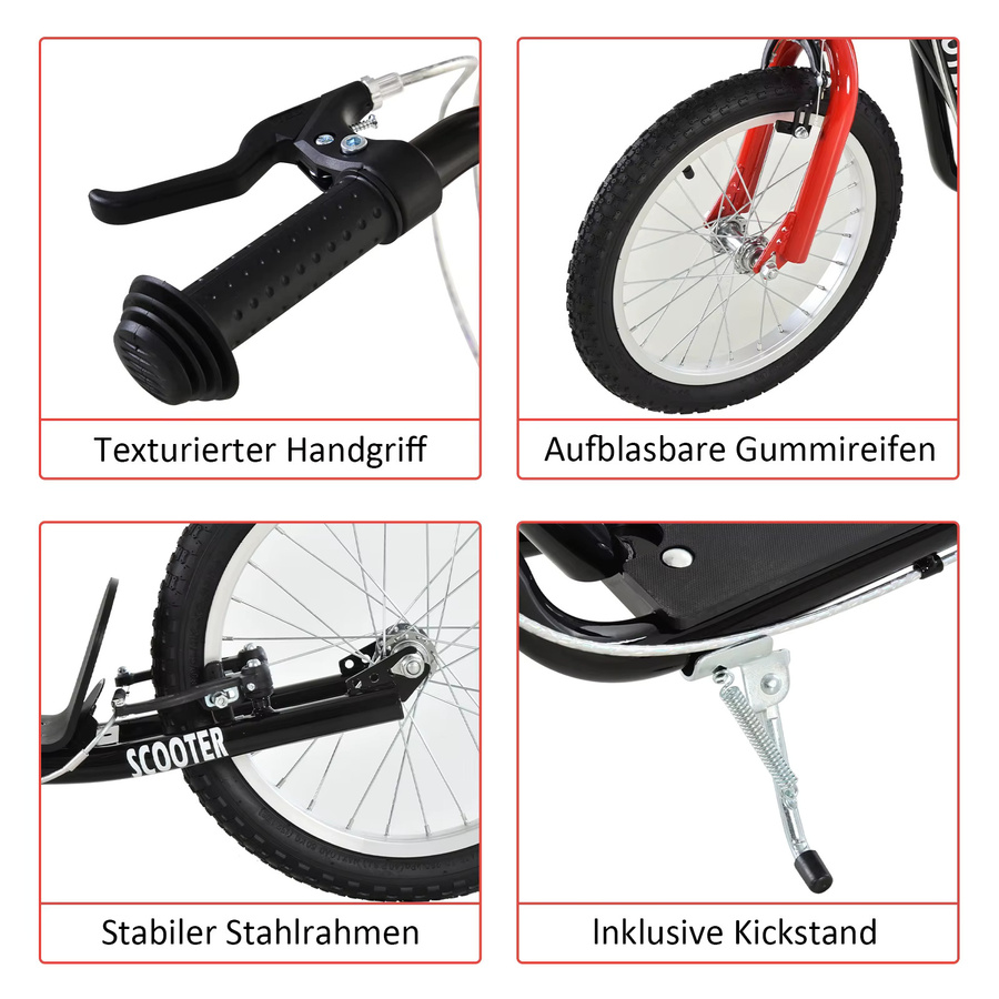 HOMCOM Kinderscooter Blau ab 5 Jahren - Bild 4