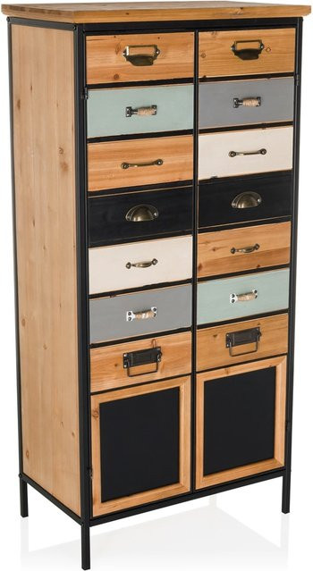 hjh LIVING Kommode CONTINENTO HIGH aus Holz in nostalgischem Design - Bild 1