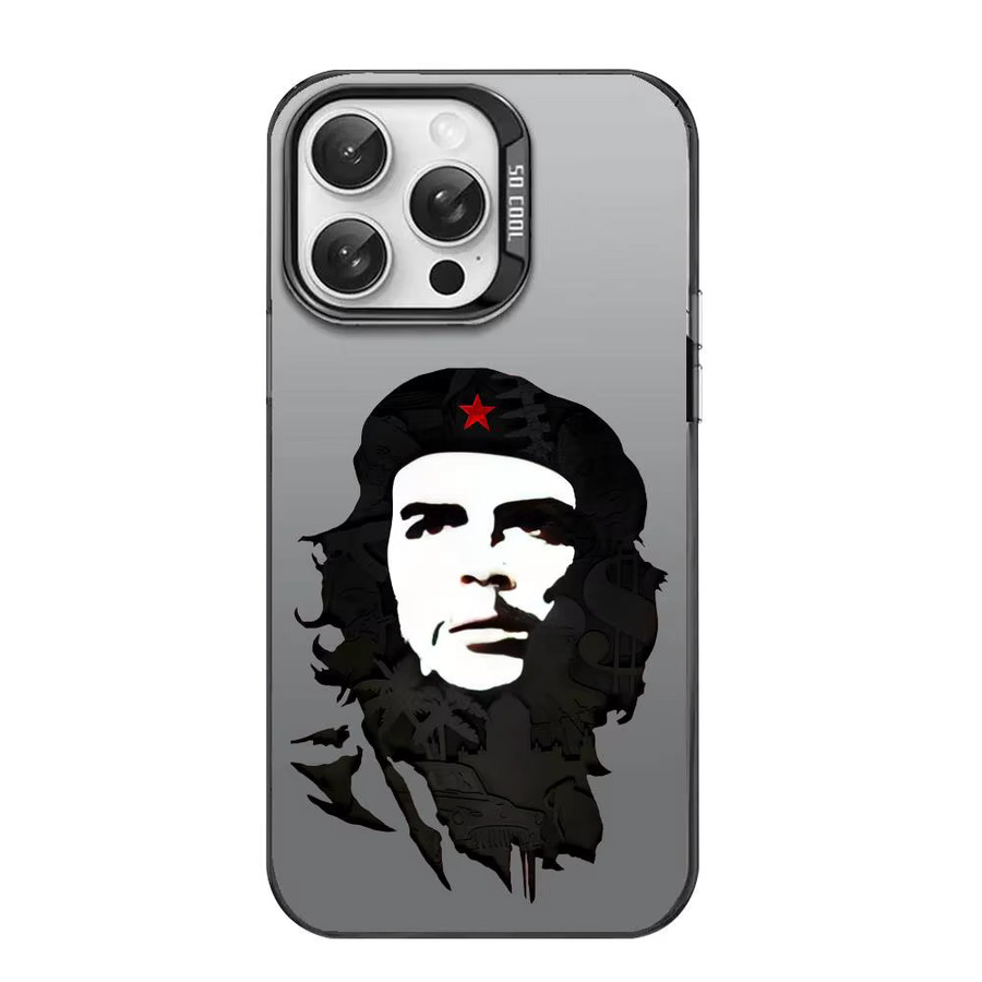 Handyhülle mit Che Guevara Kuba Porträt für iPhone 11 bis 17 Pro Max, Mehrfarbig, Matt Laser Metallic Aurora Design - Bild 5