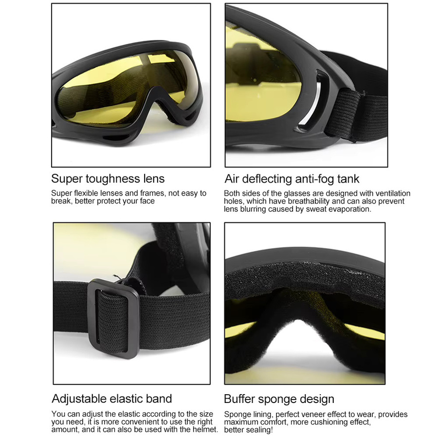 Automatisch abdunkelnde Schweißbrille mit UV-Schutz in Gelb und Schwarz für Innen- und Außenbereich - Bild 3